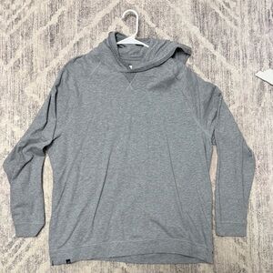 Johnnie-O Hangin’ Out Gray Hoodie Men’s XXL Cotton Cashmere Blend
